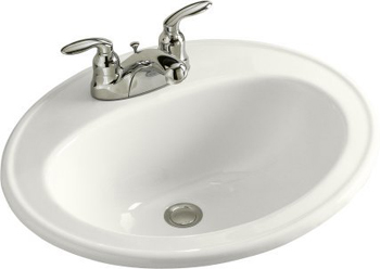 Kohler K-2196-4-0 Pennington Self-Rimming Lavatory With 4