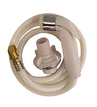 Lasco 08-1527 Faucet Spray Head and Hose - White