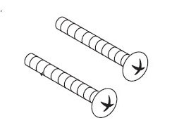 Moen 99498 Escutcheon Screws (2) - Polished Brass