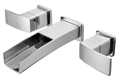 Pfister LG49-DF1C Kenzo Two Handle Wall Mount Lavatory Faucet Trim - Chrome