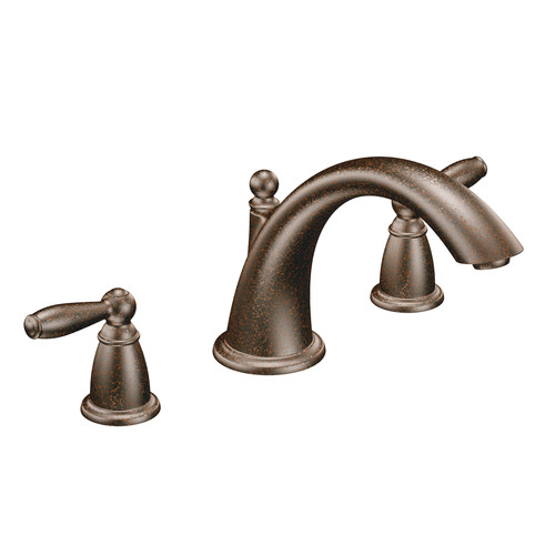 Moen T933ORB Brantford Two-Handle Roman Tub Faucet Trim Oil Rubbed Bronze