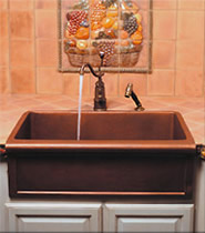 Herbeau Kitchen Couture Copper Farmhouse Sink